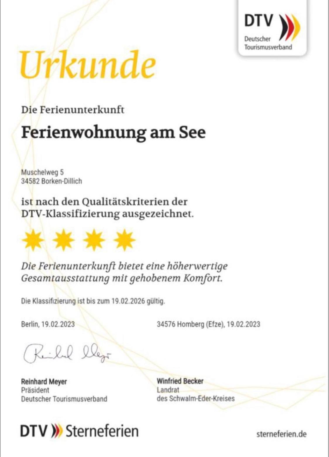 Ferienwohnung Am See Dillich - Ruhige Lage - Eigener Garten - Direkt Neben Einem Natursee Borken  Exterior photo